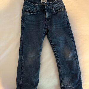 AMAZING LIMITED EDITION JANIE AND JACK SIZE 5 STRAIGHTLEG LINED ADJUSTABLE JEANS